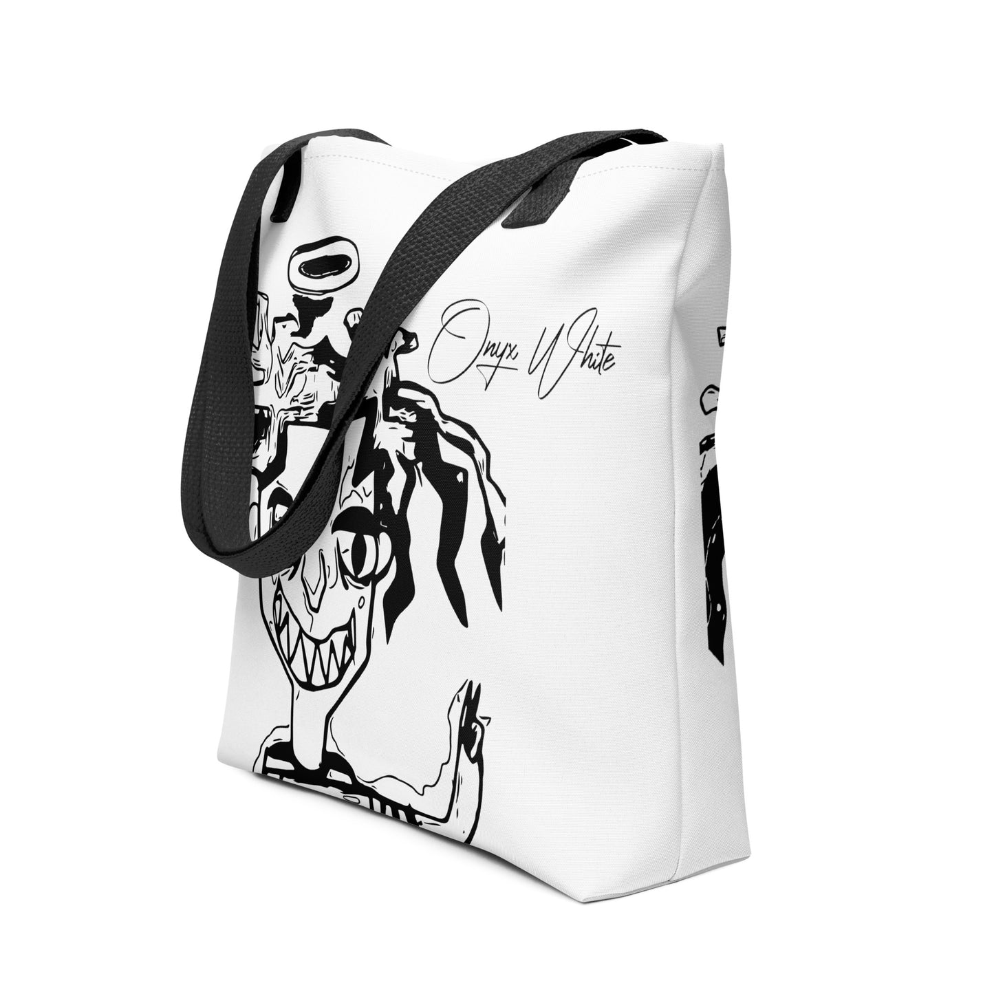 Onyx White Genesis 1:3 Tote bag