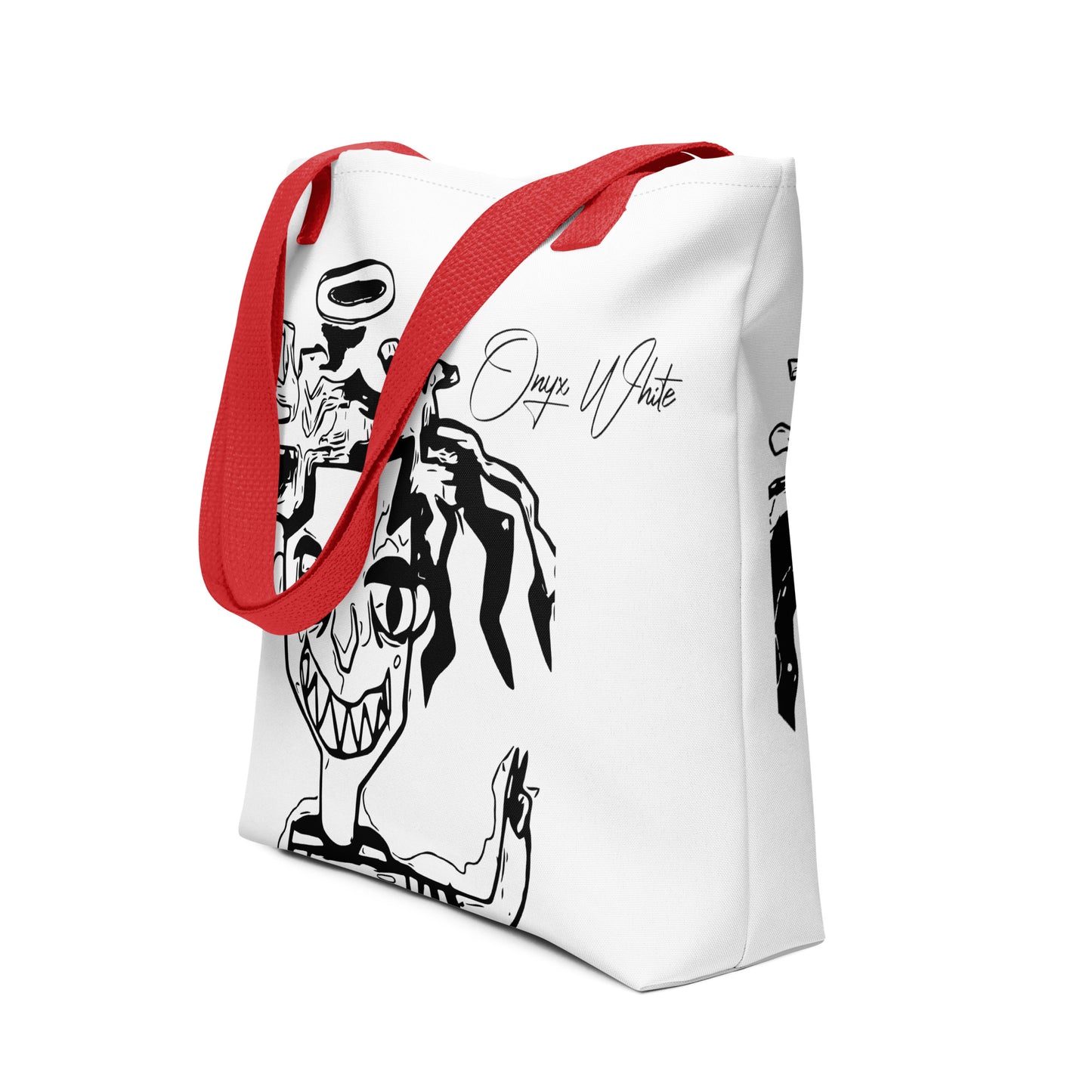 Onyx White Genesis 1:3 Tote bag