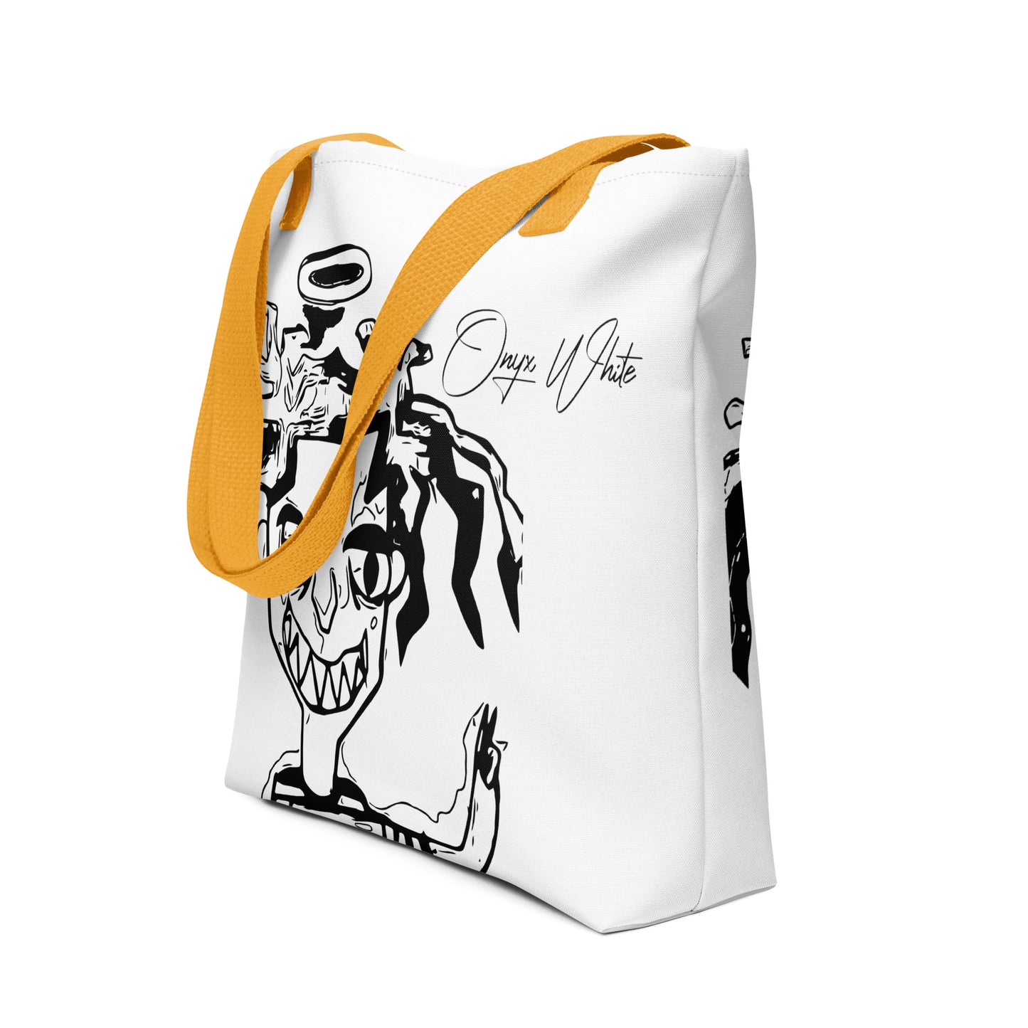 Onyx White Genesis 1:3 Tote bag