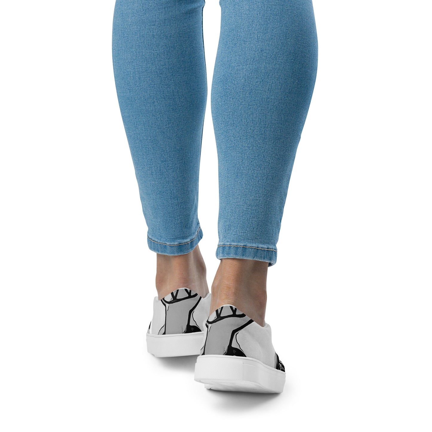 Onyx White Genesis 1:3 Women’s slip-on canvas shoes