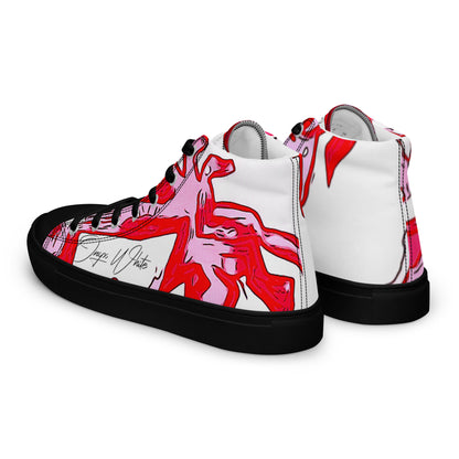 Onyx White Genesis 1:3 Men’s High Top Canvas Shoes