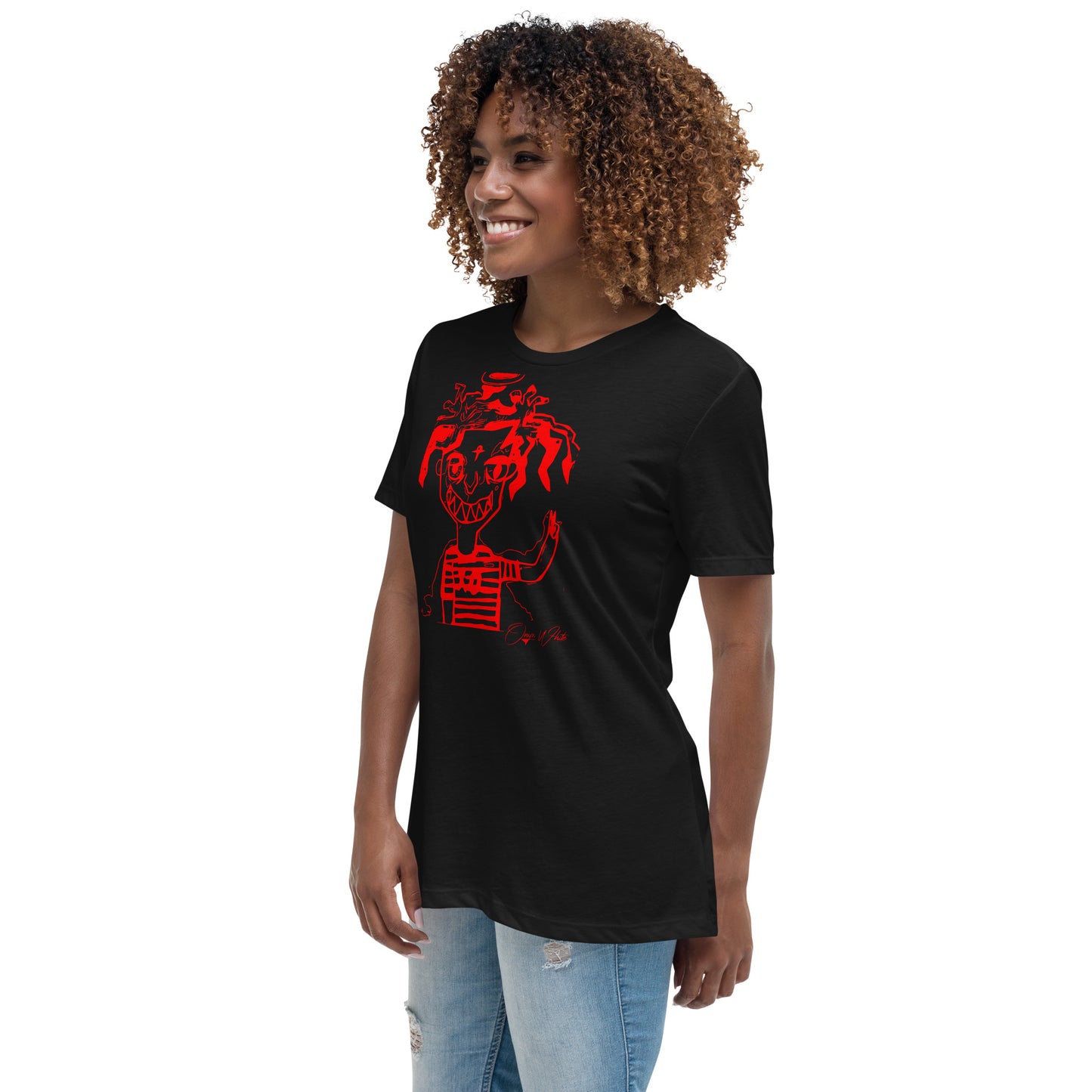 Onyx White Genesis 1:3 Women's Relaxed T-Shirt