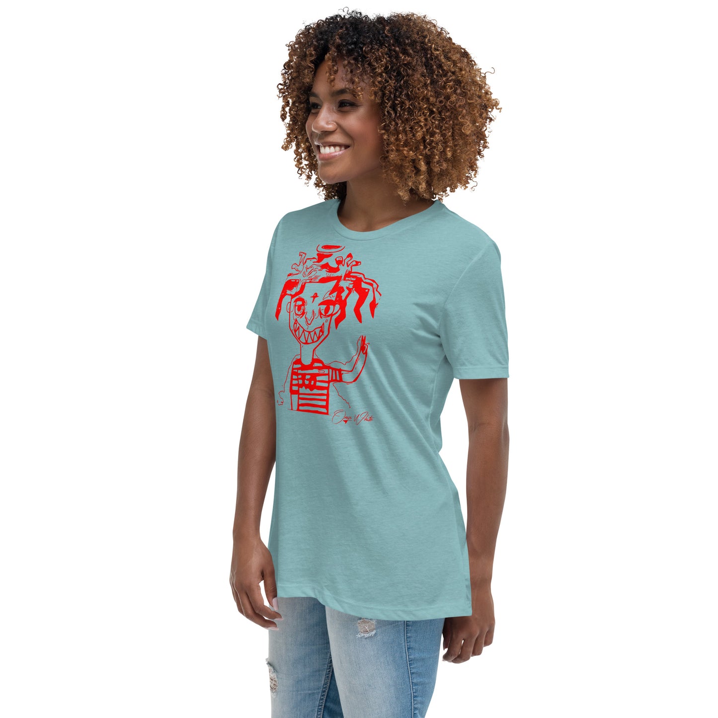 Onyx White Genesis 1:3 Women's Relaxed T-Shirt