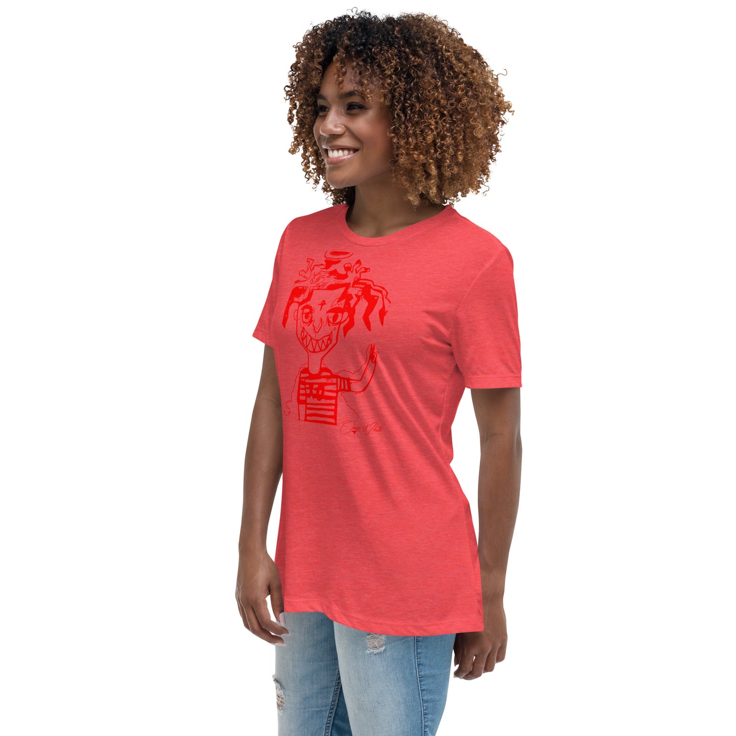 Onyx White Genesis 1:3 Women's Relaxed T-Shirt