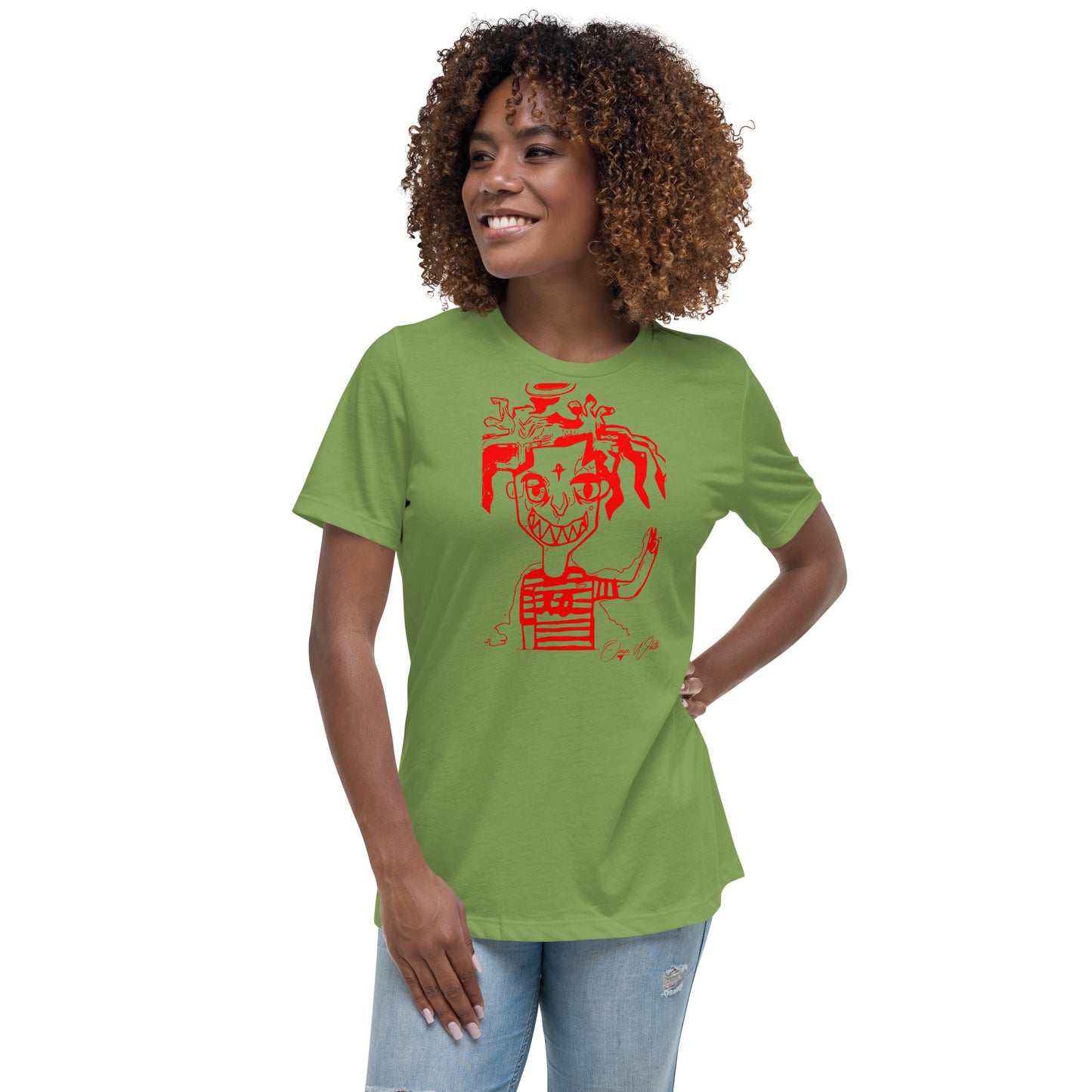 Onyx White Genesis 1:3 Women's Relaxed T-Shirt