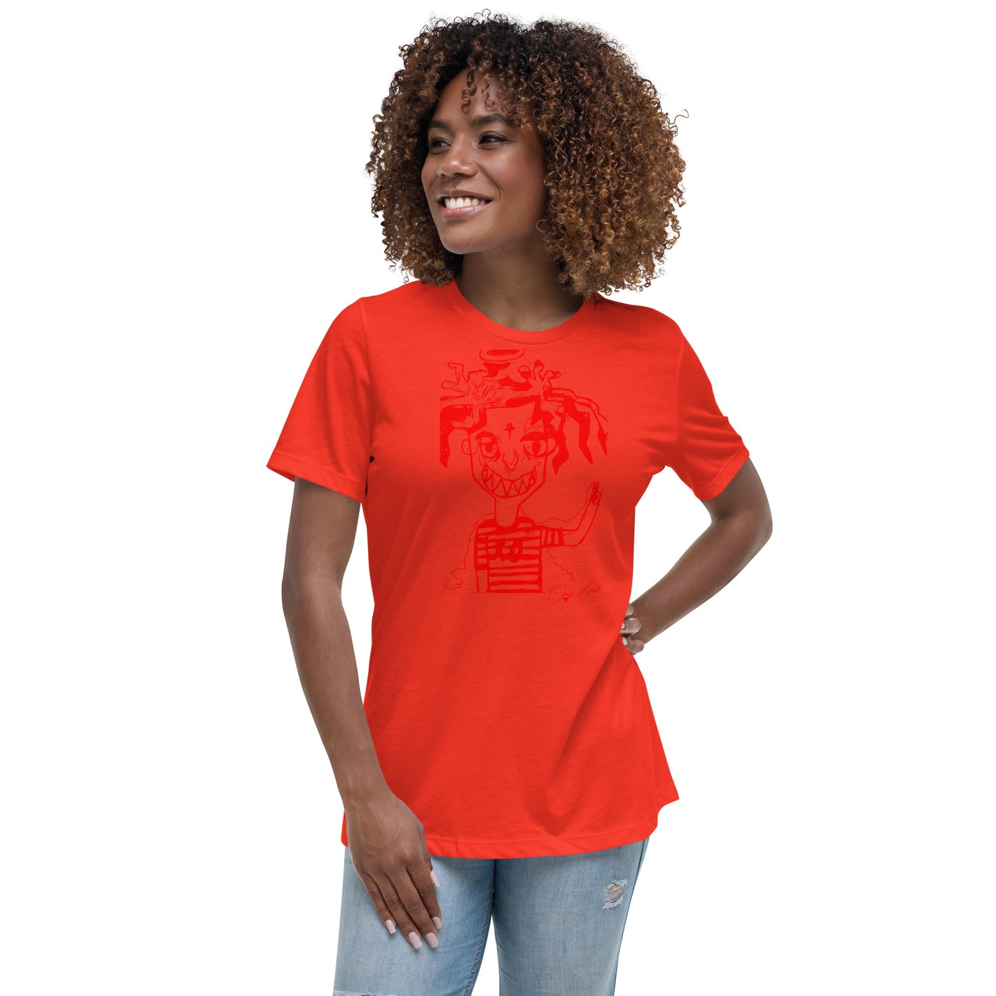 Onyx White Genesis 1:3 Women's Relaxed T-Shirt